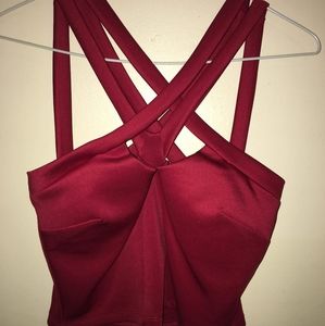 Red Crop Top